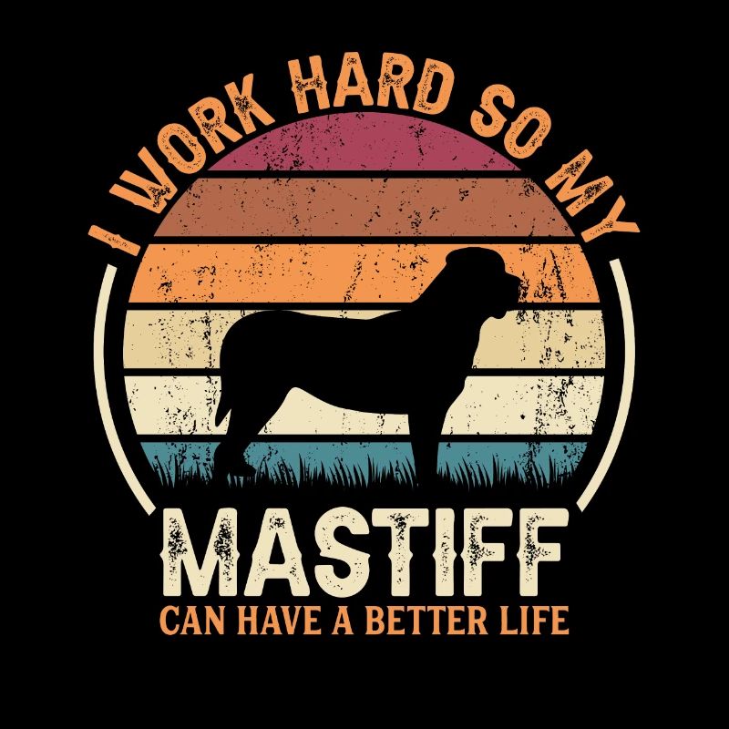 Work Hard - Retro Mastiff