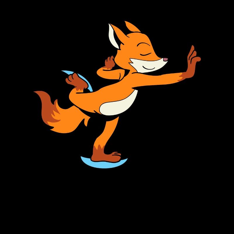 Fuchs fährt Schlittschuh - Eiskunstlauf