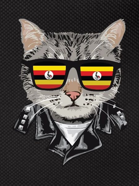 Cats Uganda Flag Sunglasses