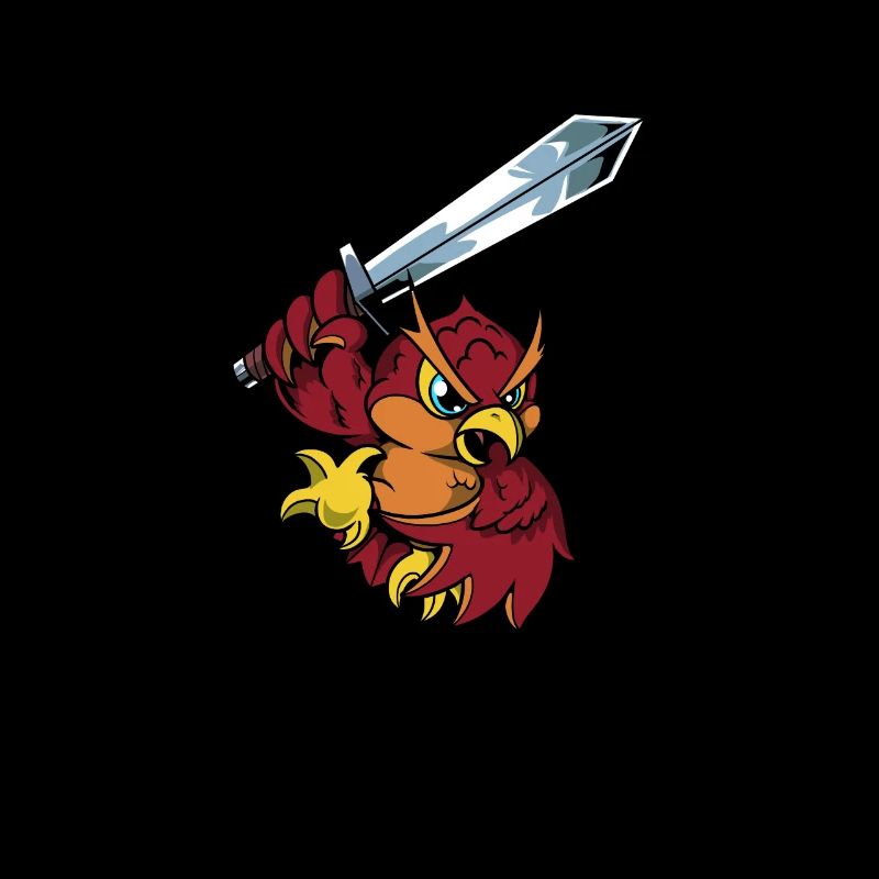 In armor with longsword - Owl