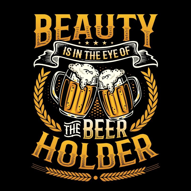 Funny beer drinker
