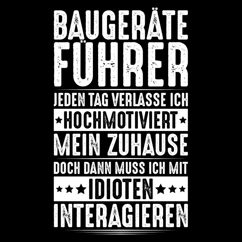 Baugeräteführer Kranführer Baggerfahrer Baugeräte