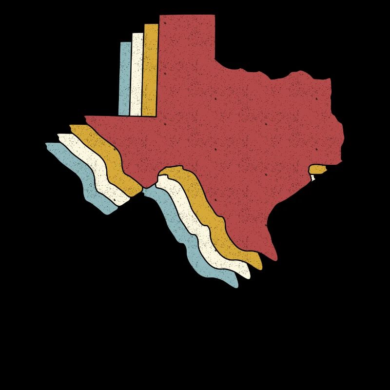 US State - Vintage Map Texas