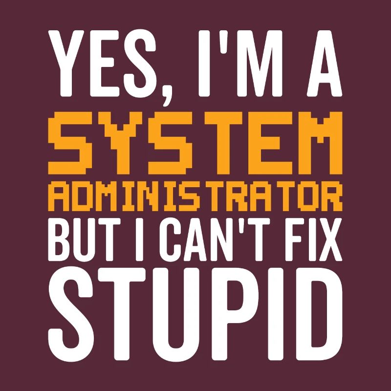 Dumm - Systemadministrator