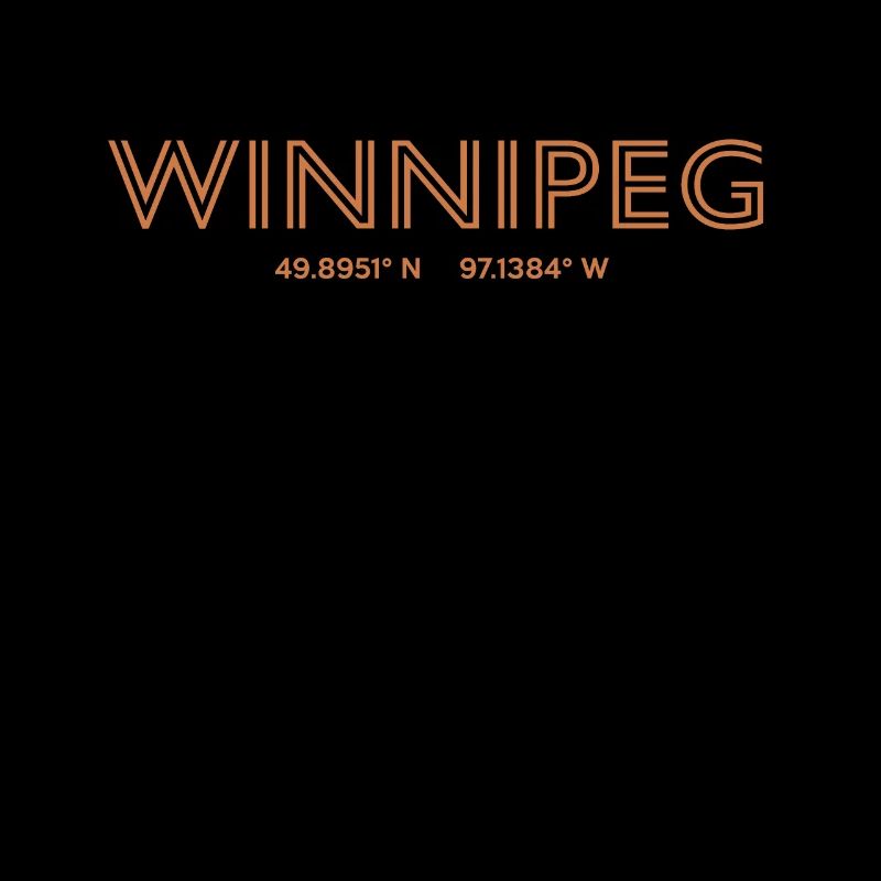 Canada City Coordinates - Winnipeg