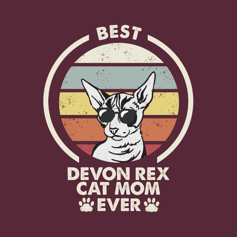 Maman chat - Devon Rex Chat