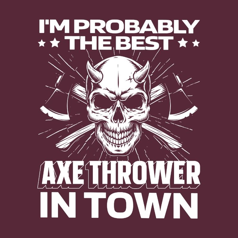 Axe Throwing Axe Thrower Skull