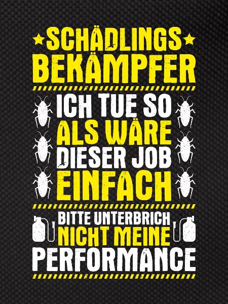 Schädlingsbekämpfer Kammerjäger Exterminator