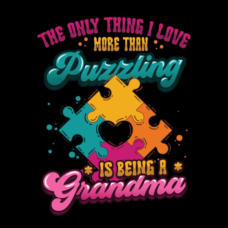 Puzzle lover grandma, puzzles.