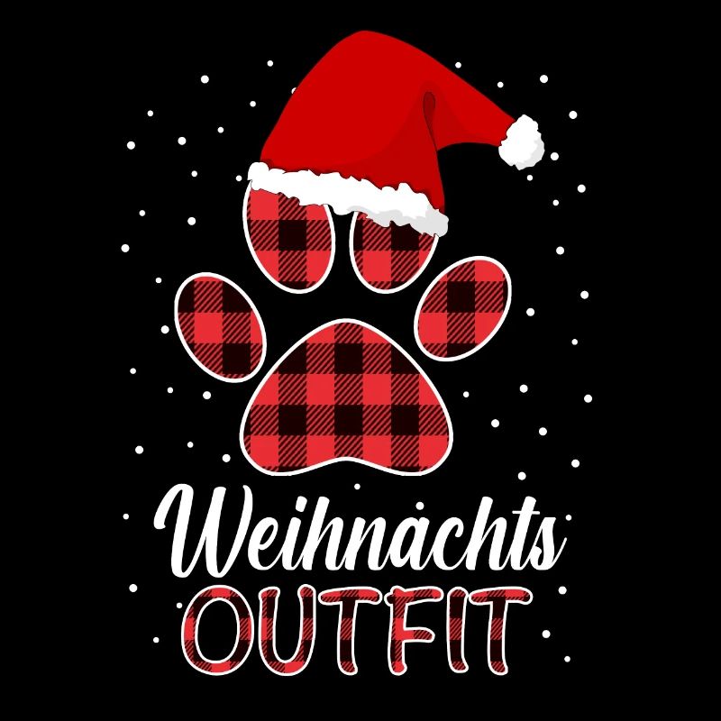 Hund mit Weihnachtsmütze Hundebesitzer Weihnachten