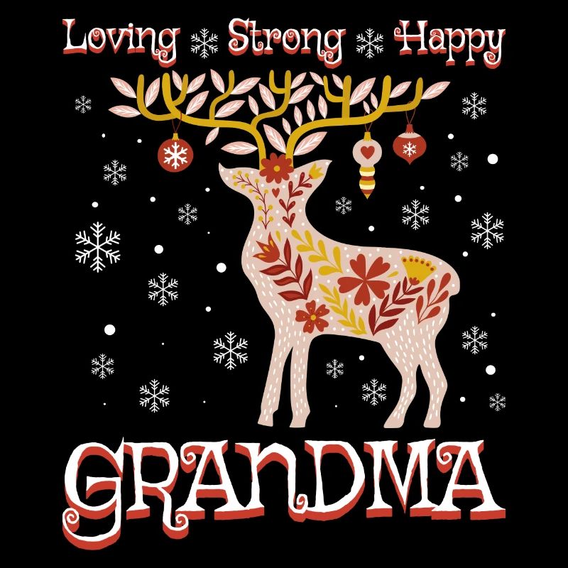 Weihnachten Rentier Großmutter Frau Oma