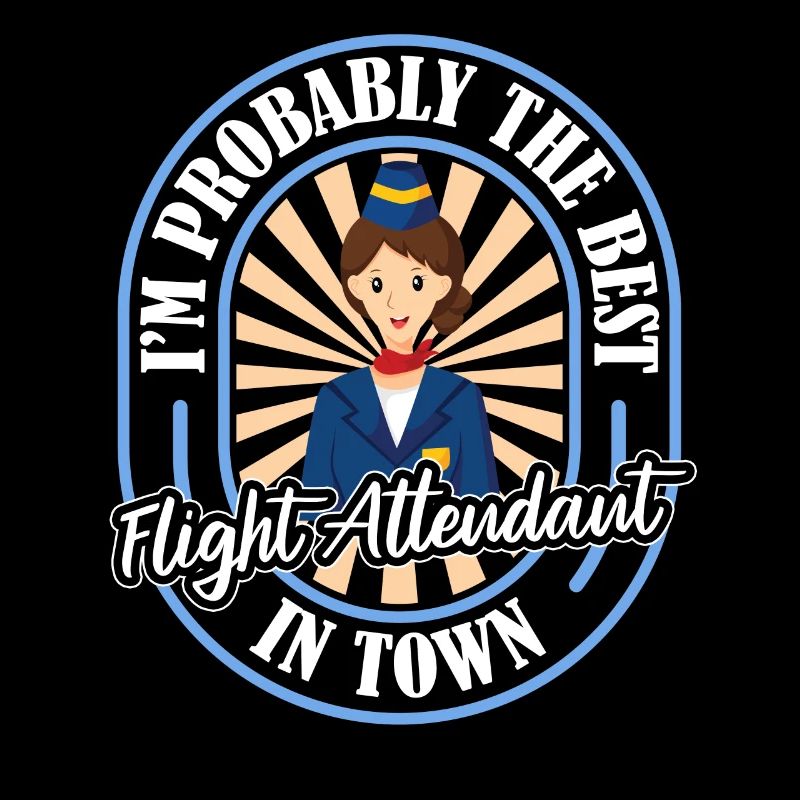 Flugbegleiter Stewardess Witzig