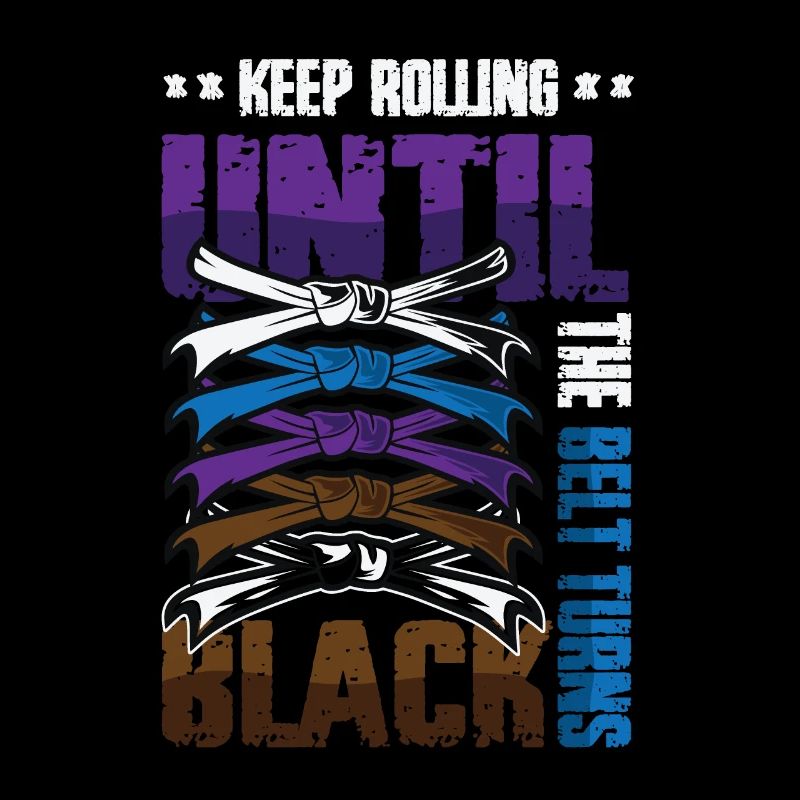 Keep rolling until the belt turns black