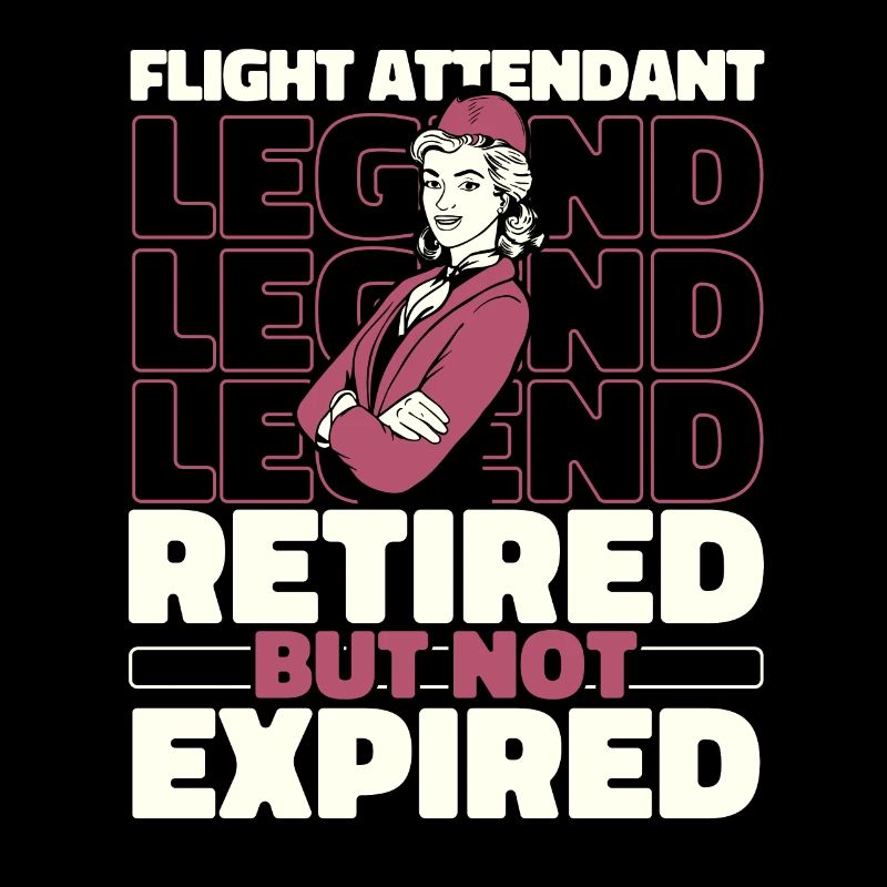 Flugbegleiter Stewardess Im Ruhestand