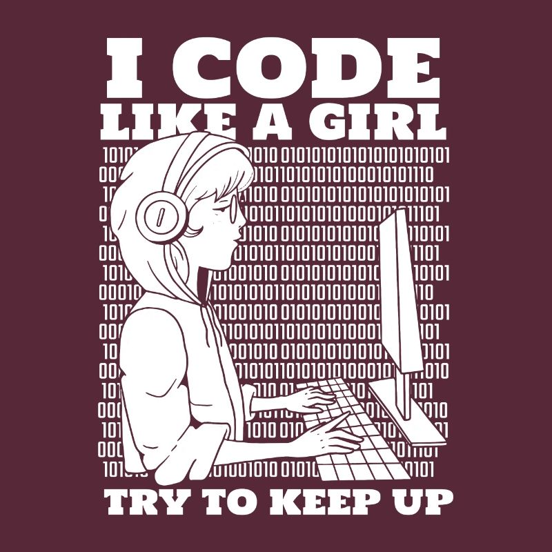 Développeur Coder Programmeur Girl