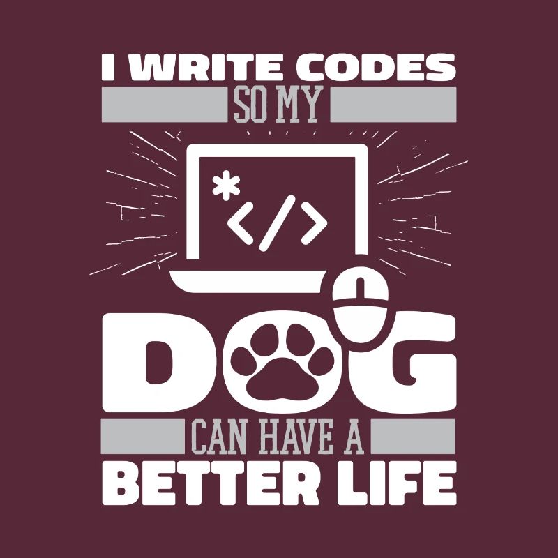 Developer Coder Programmer Dog