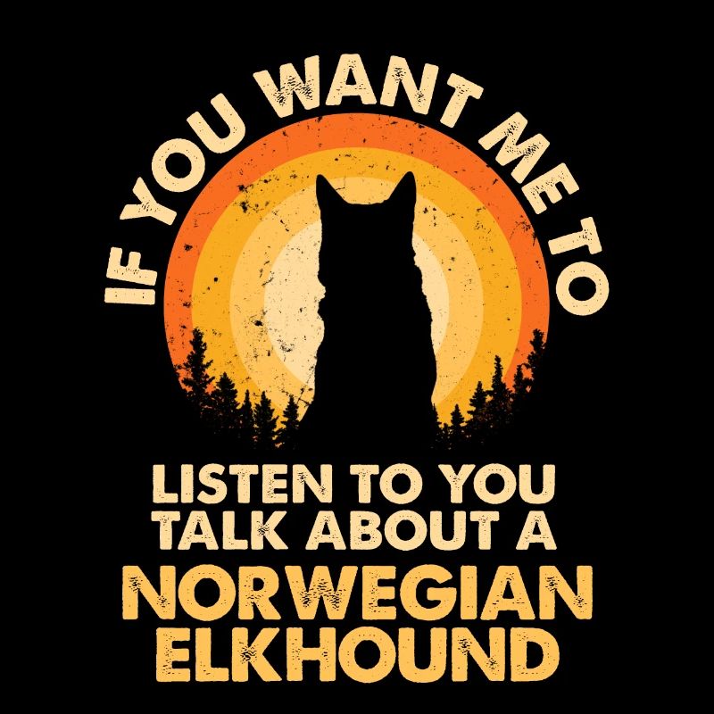 Sprechen Sie Über Den Hund Norwegischer Elchhund