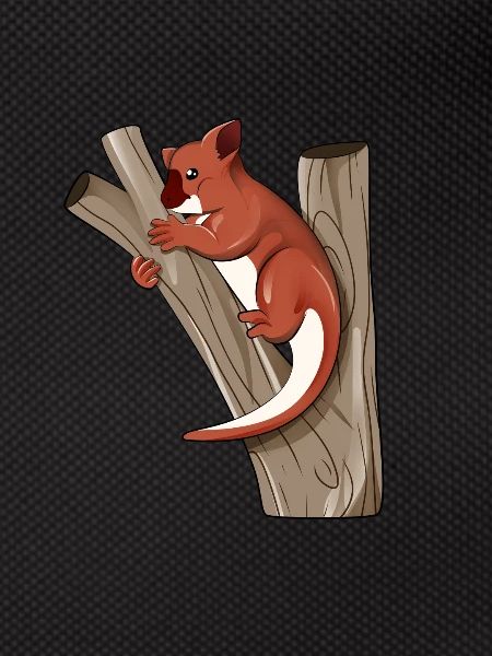 Cartoon Tree Kangaroo