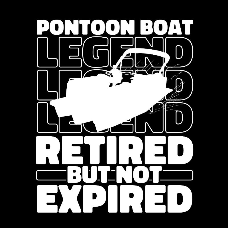 Bateau ponton à la retraite