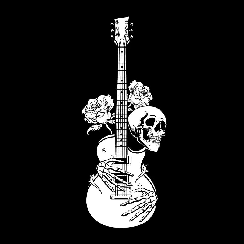 E Gitarre Elektrogitarre Totenkopf
