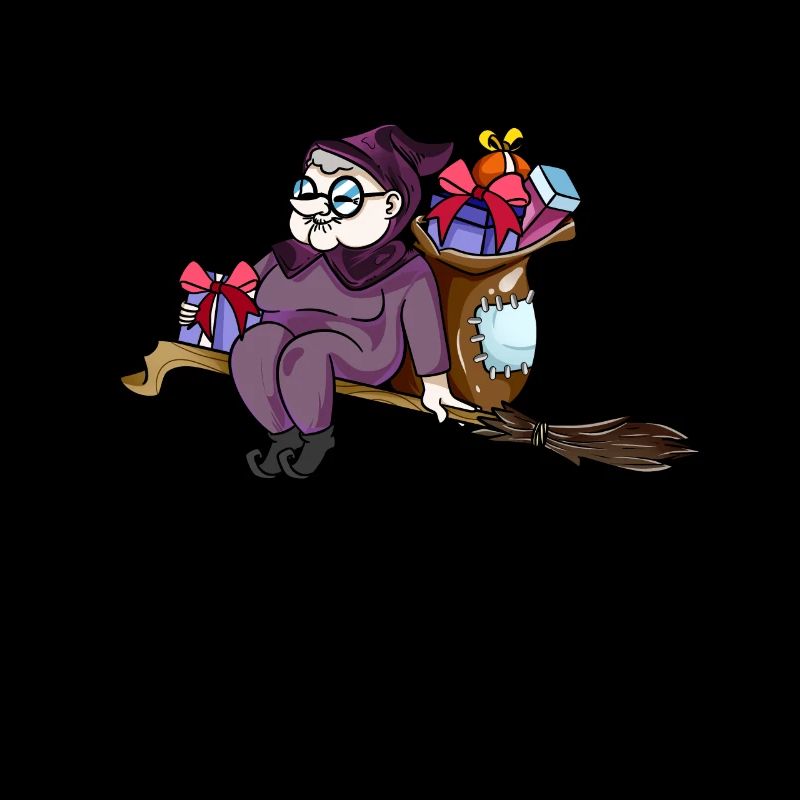 Riding on the broom - Befana