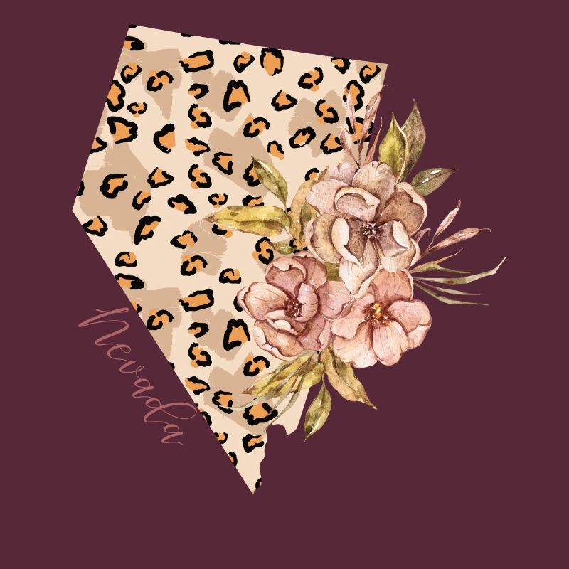 Nevada Leopard Pattern Map Leo