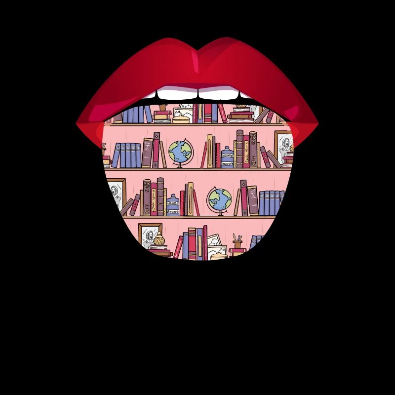Buch Leseratte Bücherwurm Zunge
