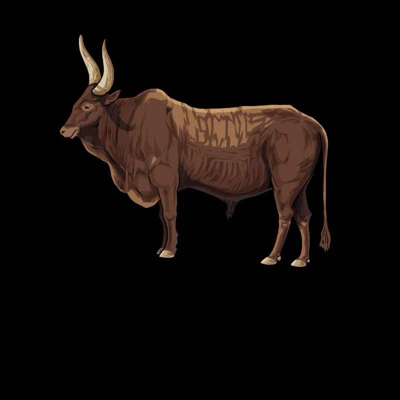 Dessin d’une vache Ankole