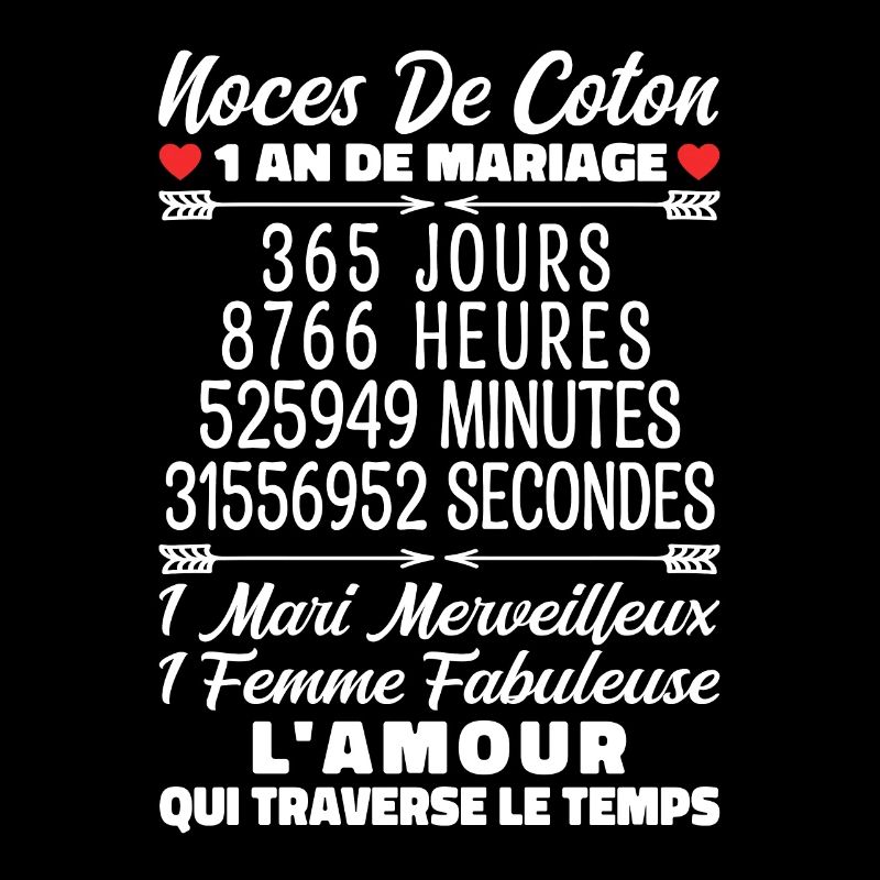 Noces De Coton 1 An De Mariage