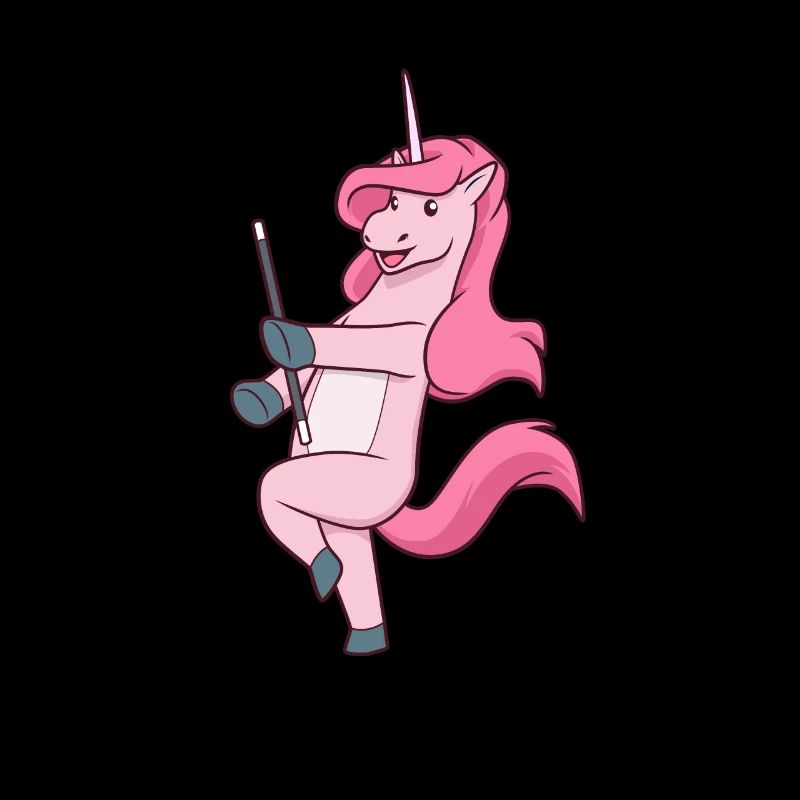 Licorne comique virevoltant