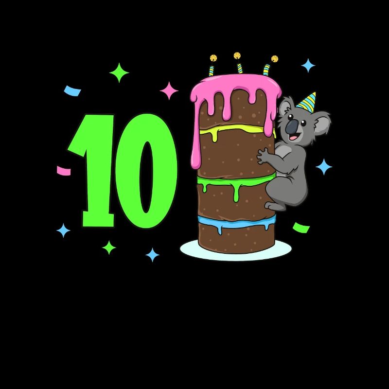 Mit Koala - Kinder Geburtstag 10 Jahre