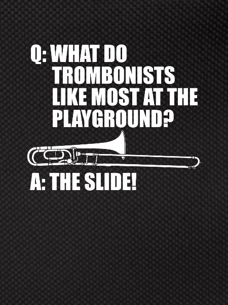 fanfare, trombone, fanfare, trombone