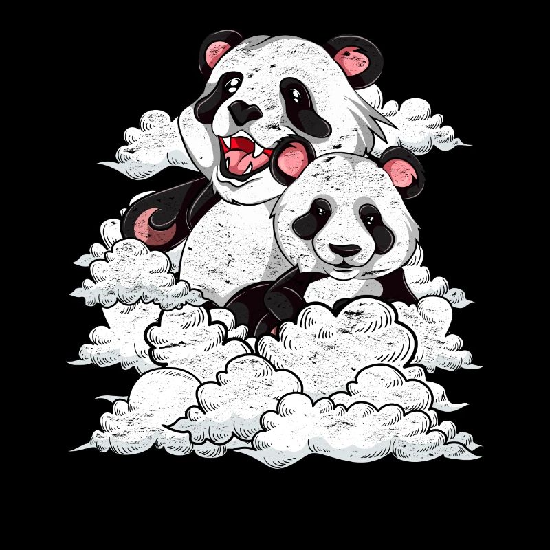 Mignon Panda Bear Zoo Animal Gift Clouds Panda