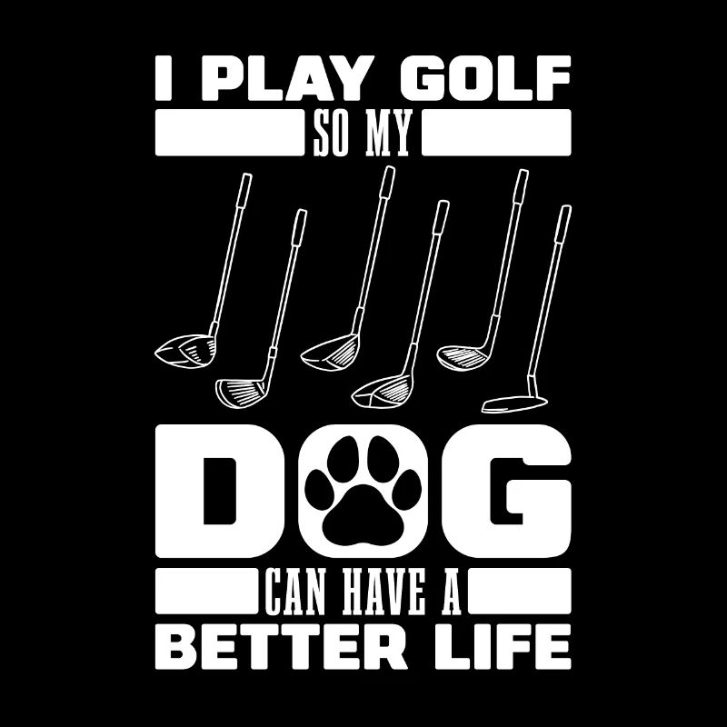 Golf Golfeur Chien de golf