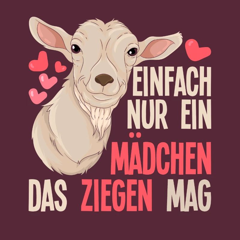 Bäuerin Mädchen Geschenk Bauernhof Tier Ziege