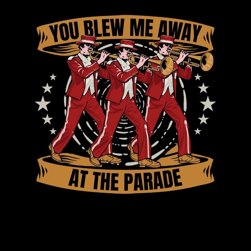 marching band, trombone, parade