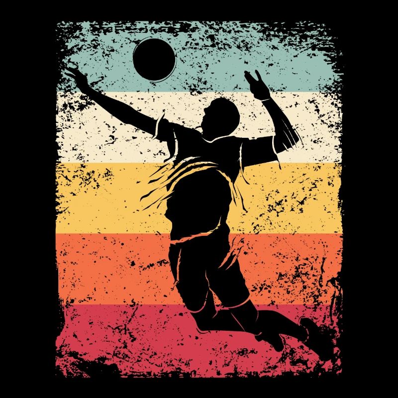Volleyball Player Retro Beach Volleyball