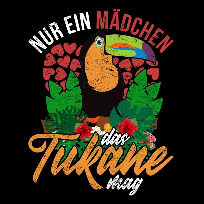 Nur ein Mädchen das Tukane mag Tropen Vogel Tukan