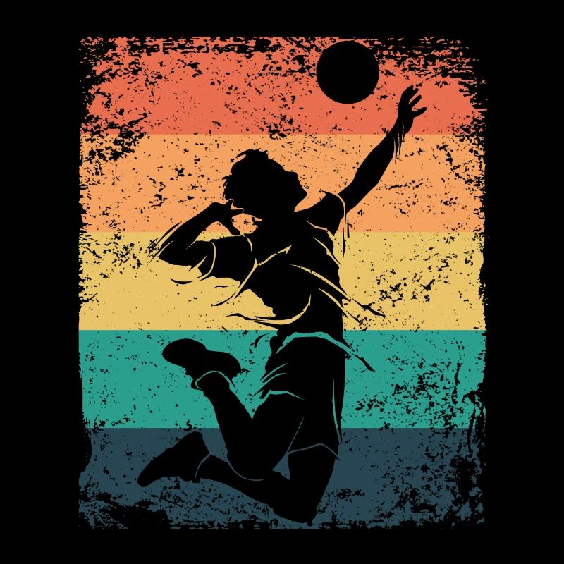 Volleyball Player Retro Beach Volleyball