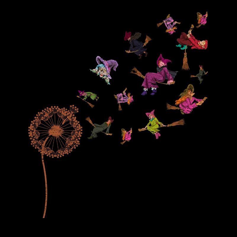 Gruseliges Hexen Geschenk Pusteblume Halloween