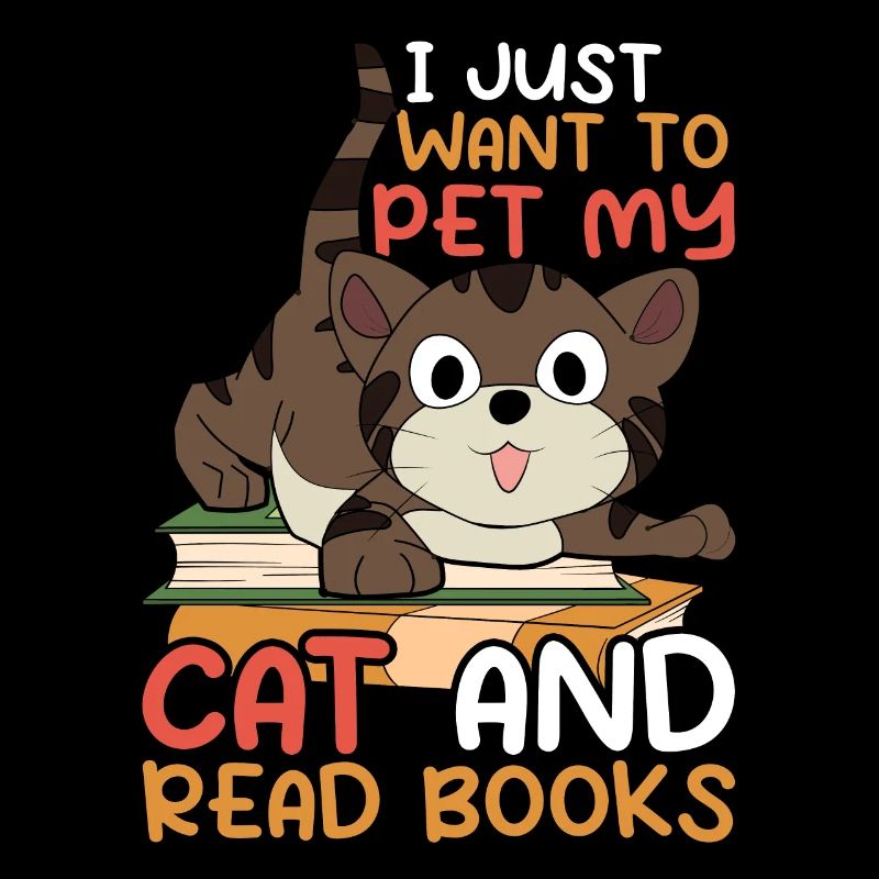 Bücher Katzen Buch Lesen Geschenk Lustiges Katze