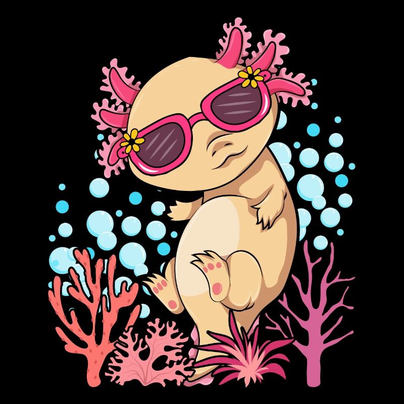 Tailed amphibian Cool Sunglasses Gift Axolotl