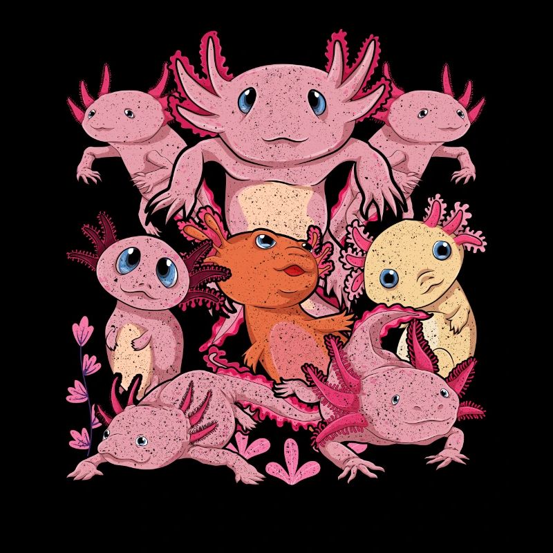 Cadeau d’animal de compagnie amphibien à queue mignon Axolotl