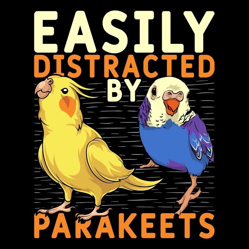 Oiseau amoureux Oiseau Drôle de cadeau Perruche