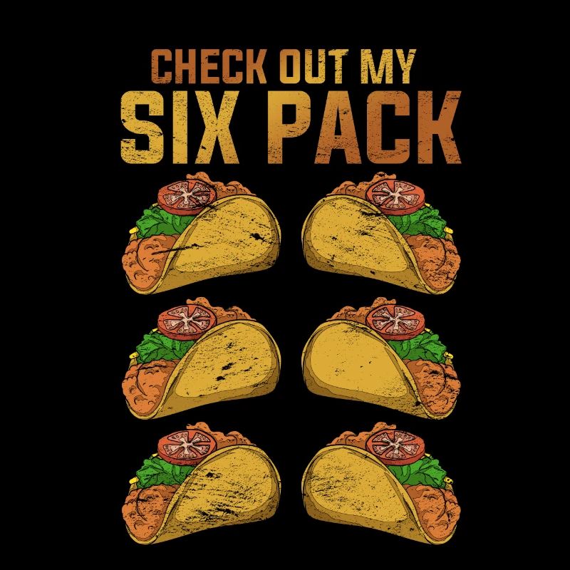 Regardez mon pack de six Funny Gift Taco