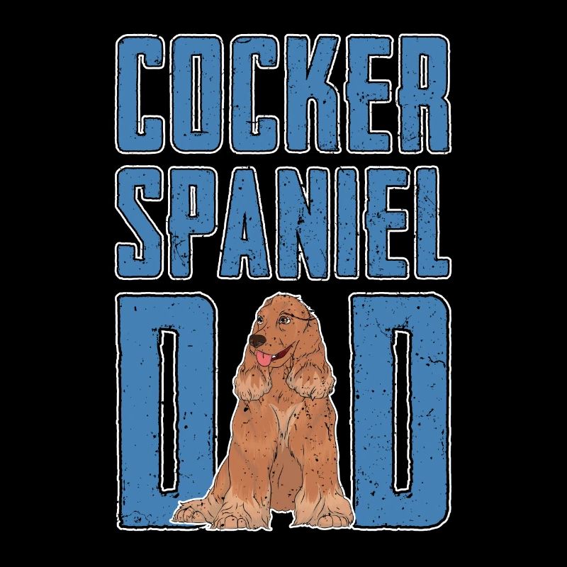 Cocker Spaniel Papa Vatertag Geschenk Hunde