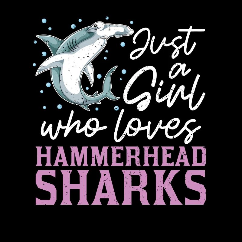 Requin Une seule fille qui aime les requins-marteaux Requin-marteau