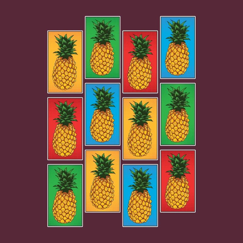 Exotic Fruit Fruit Gift Pop Art Pineapple