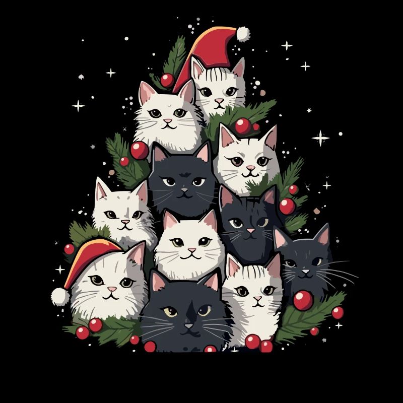 Weihnachtsbaum Katzen Cat Tree Kätzchen Geschenk