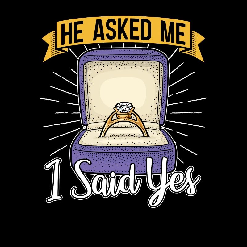 Heiratsantrag Pärchen Verlobte Geschenk Verlobung